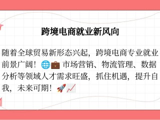 跨境电商专业的就业前景,跨境电商专业的就业前景如何