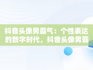 抖音头像男霸气：个性表达的数字时代，抖音头像男霸气沉稳图片 