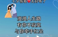 七夕歌曲最火的十首,七夕歌曲最火的十首歌是什么