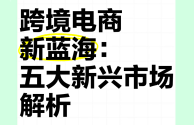 蓝海赛道跨境电商是什么意思,蓝海赛道跨境电商是什么