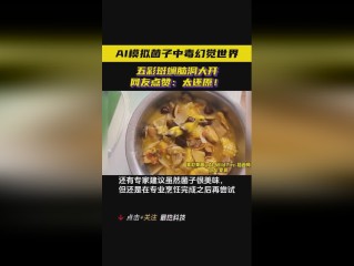 网友用AI还原吃菌子中毒后的世界,如果吃菌子中毒有什么反应