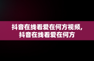 抖音在线看爱在何方视频,抖音在线看爱在何方