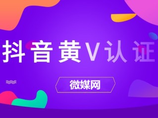 抖音黄v认证(抖音黄v认证需要什么资料)