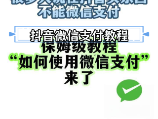 抖音充值怎么用微信支付,抖音充值怎么用微信支付苹果手机