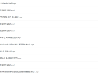 初学者剪辑宝典：小白的短视频美感剪辑课程