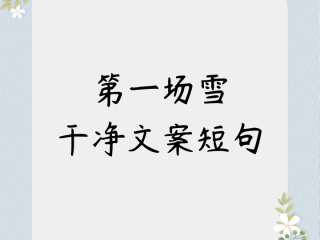 抖音下雪超火句子文案,抖音下雪超级火的文案