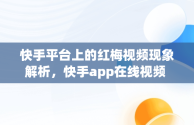 快手平台上的红梅视频现象解析，快手app在线视频 