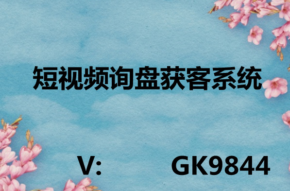 短视频询盘获客系统,大数据抖音短视频询盘获客系统